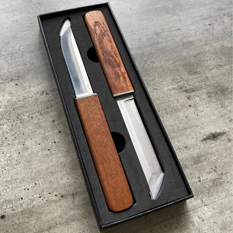 2 in 1 Dragon and Phoenixs Double Blades Knife Set - Image 8